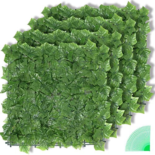 Solution4Patio 4 Pcs Artificial Faux Ivy Privacy Fence Screen Leaves, 39.4' x 39.4' Each Panel, Outdoor Decorative Fences, Realistic Densely Leaves, Fade-Resistant,#K647A00-US