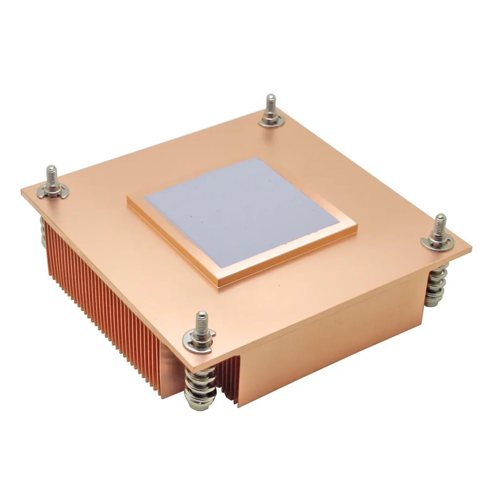 Chłodnica procesora serwera 1U Skiving Fin Miedziany radiator kompatybilny z LGA 1150 1151 1155 1156 I3 I5 I7 Komputer przemysłowy Chłodzenie pasywne