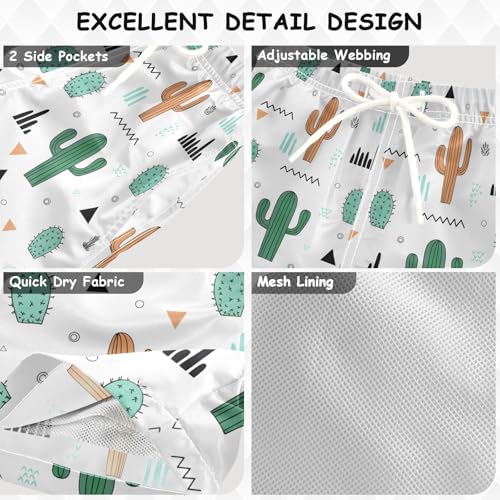 Boys Swim Trunks Cactus Toddler Swim Shorts Little Boys Bathing Suit Swimsuit Toddler Boy Swimwear 2T 202c16292