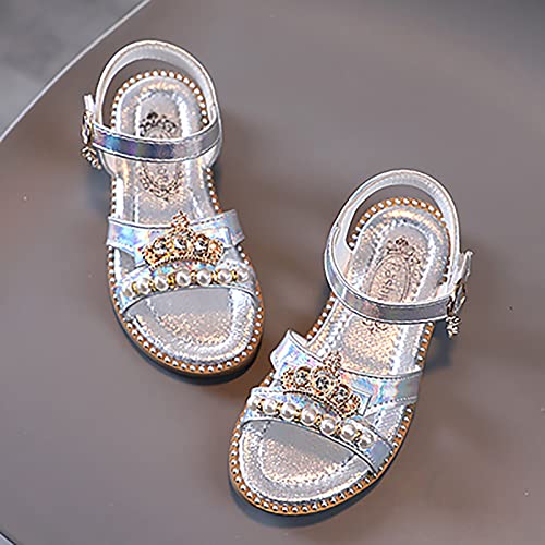 Girls Sandals Flat Pearl Children Shoes Big Kids Beach Shoes Girls Princess Shoes Toddler Girl Wedding Sandals4
