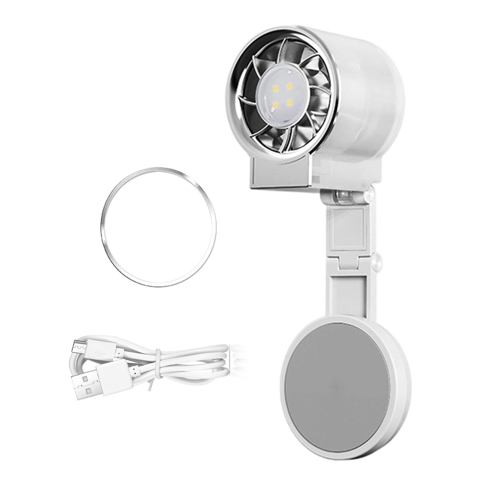 Ventilateur à main rechargeable et magnétique réglable pour bureau
