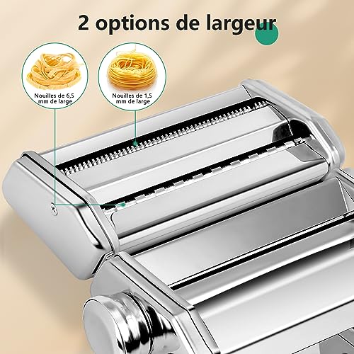 Machine à pâtes acier inoxydable avec rouleau réglable pour lasagnes