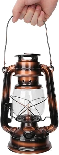 Miniatura 4 de Farol de aceite de queroseno vintage, arte de hierro, retro, de estilo tradicional, de bronce
