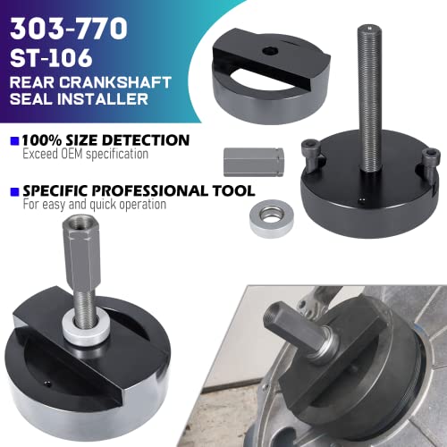 303-770 303-761 Crankshaft Front And Rear Seal Installer Tool Fit For Ford 6.0L Powerstroke Diesel Engine Super Duty F250 F350 F450 F550 F650 F750 E150 E250 E350 E450 Excursion 2003-2010 #TOP4