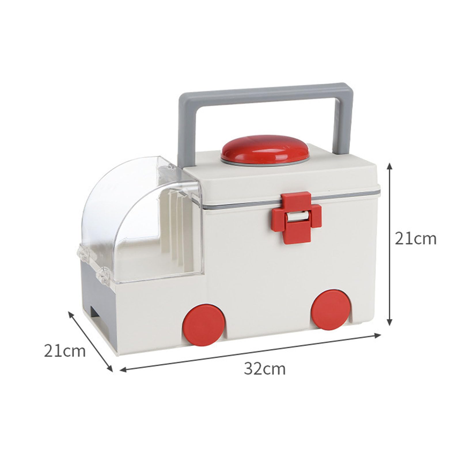 Scatola Medica Grande Capacità Portatile per Casa Kit Pronto Soccorso Ambulanza Stile Contenitore Organizzatore Farmaci Scatola Medica