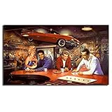 sjkkad Marilyn Monroe Elvis Presley James Dean Humphrey Bogart HD Kunst Leinwand Poster Malerei Wandbild Drucken Home Schlafzimmer Dekoration-60x100 cm Kein Rahmen