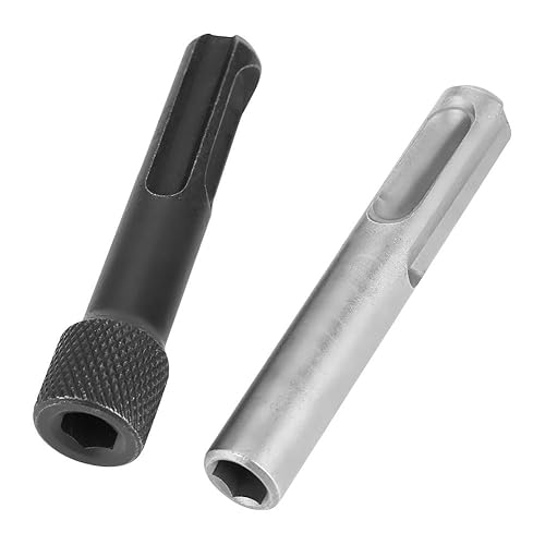 Miniatura 9 de Adaptador de enchufe de acero SDS Plus de 3 piezas, accesorios de herramientas eléctricas de extensión hexagonal de enchufe SDS de 2 piezas