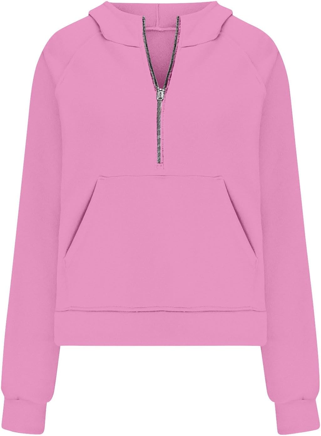 秋冬用レディースフード付きジップアップ付きオーバーサイズスウェットシャツ