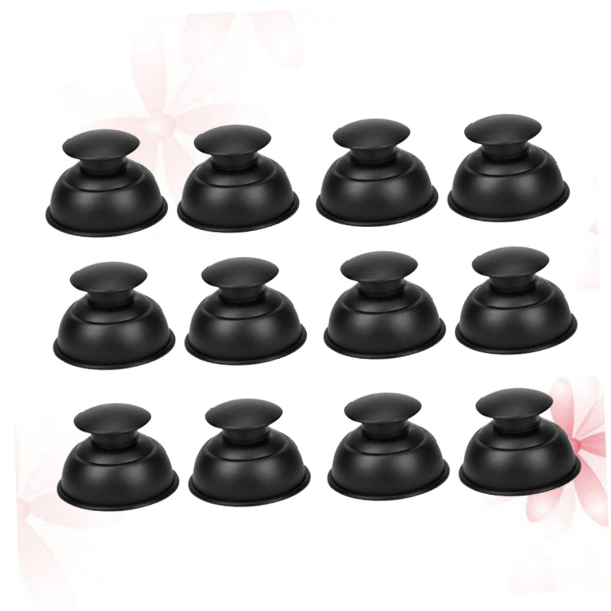 Lot De 12 Ventouses De Massage En Silicone, Thérapie Par Ventouses Sous Vide, Couleur Noire, Pour Soulagement Corporel, Adapté Hommes Et Femmes, Usage Et Détente Musculaire
