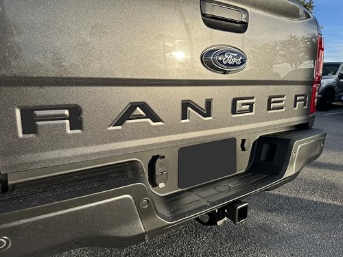 Tailgate Letter Inserts - Compatible with 2019-2023 Ranger Matte Black