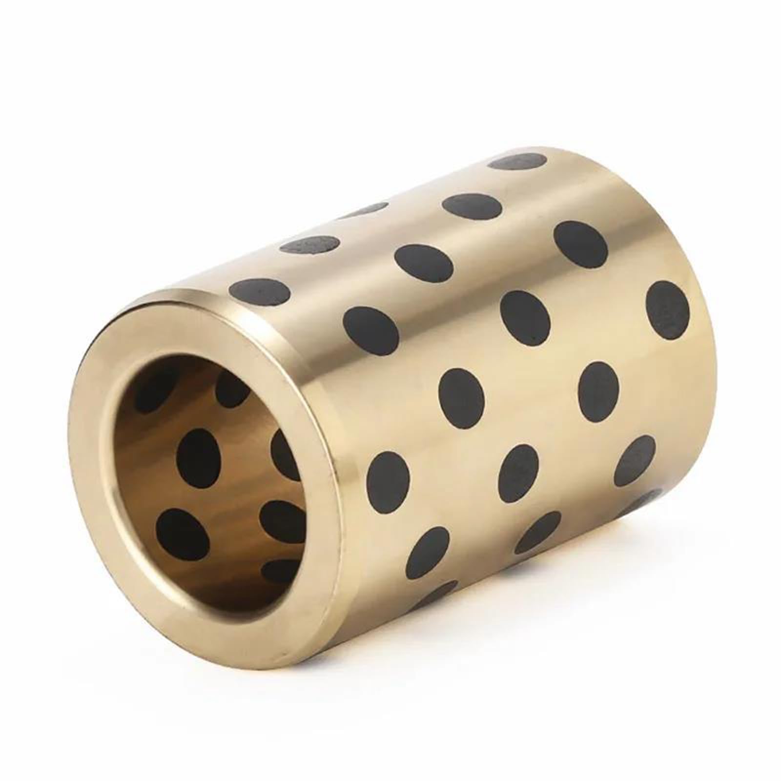 2 Stück Graphit-Kupfer-Hülse Innendurchmesser 12–15 mm Messing-Lagerbuchse Öl selbstschmierendes Lager,12x18x10mm