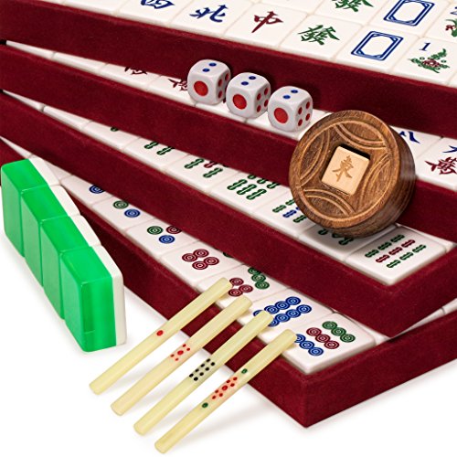 Juego de mesa Mahjong Bundle clásico chino con pulsera miniatura 3