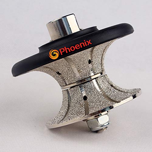 Raizi V40 Full Bullnose Diamond Hand Profiler/Router Bits for Granite Countertop, V40 (40mm)