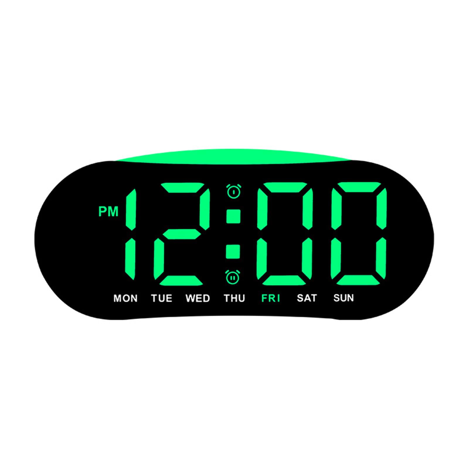 Kalttoy Multifunctional Bedside Clock with Soft Glowing Night Light Two Alarms Temperature Display for Boys Girls Bedroom Gift Temperature Display Alarm Clock