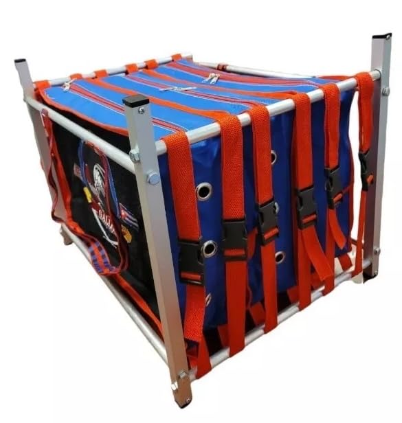 (Triple) TRANSPORTE MALETA CARGADOR GALPONERAS para GALLOS ALUMINIO Rooster Carrier CAGE…