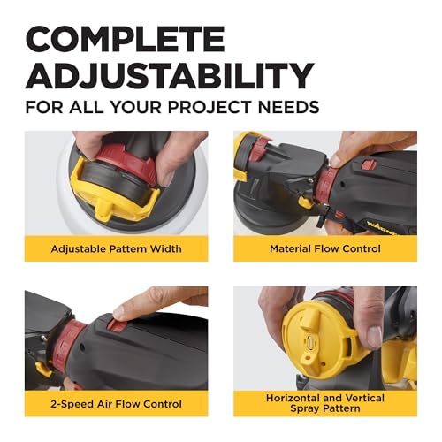 Image of Wagner Spraytech 2419305 FLEXiO 575 Handheld HVLP Paint & Stain Sprayer, Sprays Most Unthinned Latex, Includes iSpray Nozzle, Complete Adjustability for All Needs, Lightweight Design