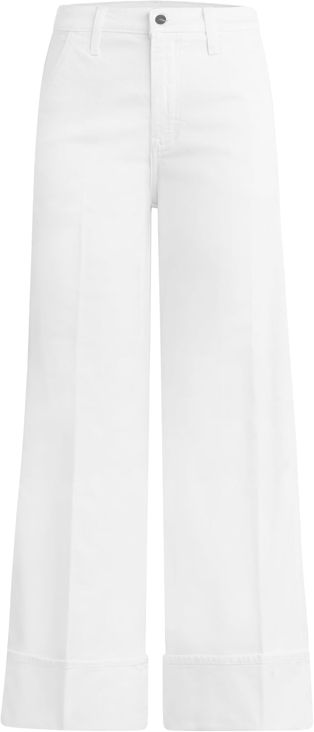 Joe's Jeans Women's The Trixie High Rise Wide Leg Denim Trouser, Optic White, 28 - Image 8