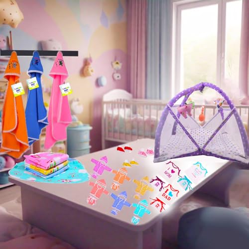 Image of Toddylon All in One Daily Essential in One Pack 36 in 1 New Born Baby Products Gift Packs | Hospital Kit Combo | Infants Boys Girls | Perfect for Newborns | Ideal for 0-6 Months (Purple)