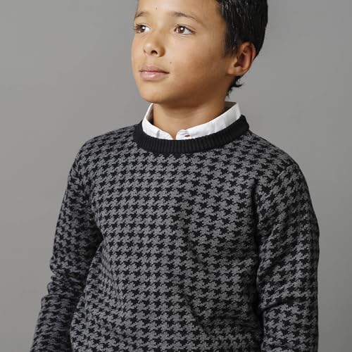 Image of Hope & Henry Boys' Long Sleeve Crew Neck Pullover Sweater