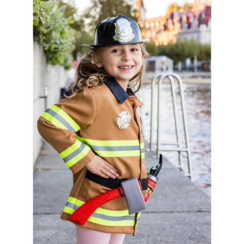 Disfraz de Bombero para Niños con Casco y Accesorios miniatura 4