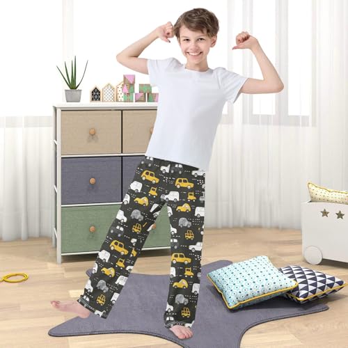 Pajama Pants Cartoon Cars Black Graffiti Long Sleep Pants Lounge Bottoms3