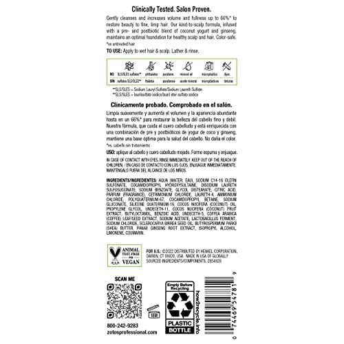 Biotera Ultra Thick & Full Sheer Volume Shampoo | Fine Or Limp Hair | Microbiome Friendly | Vegan & Cruelty Free | Paraben Free | Color-Safe | 15.2 Fl Oz #TOP7