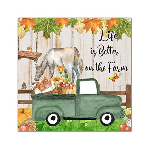 Plaque murale en bois style ferme et déco rétro pour la maison