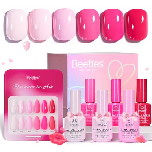 beetles Valentines Pink Gel Polish Set - Romance in Air