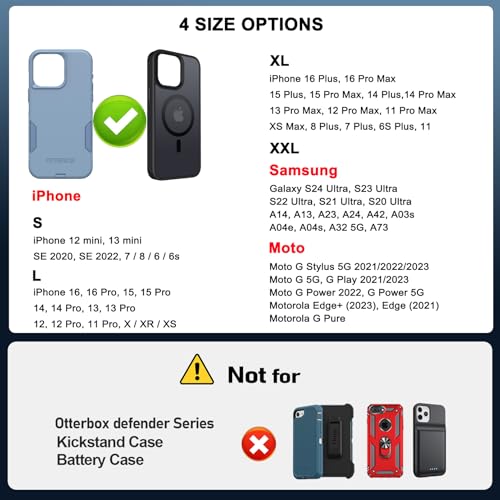 ykooe Handy Gürteltasche mit RFID Blocker Schutztasche Handytasche mit Gütelclip für iPhone 16 15 14 13 12 11 Pro Max XS 7 8 Plus Samsung Galaxy A54 A53 A52 A12 A32 S23 S20 S21 FE Ultra Xiaomi, XL