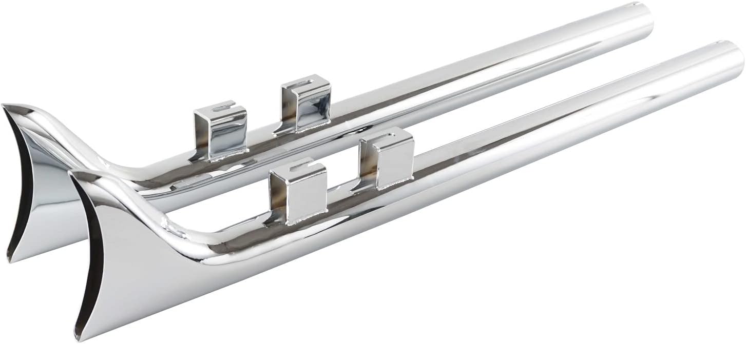 SHARKROAD 36 Inch Fishtail Exhaust for Harley Davidson 2009-2016 Touring Models-HDFT-3695C