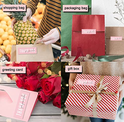 Monring 1X3 Inch Thank You For Your Order Stickers, Pink Thank You Stickers Small Business, Packaging For Small Business, Order, Decoration, Gifts, 1 Roll With 120 Labels #TOP2