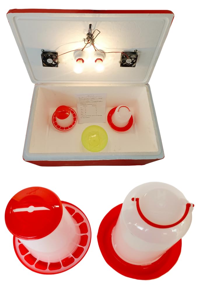 HUMBE&CO Semi Automatic 100 Egg Incubator with 2 Holder and 1.5kg Feeder Drinker Free-image-49