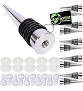 JIOFAVIU 10 Pcs Wine Stoppers with Screw Fitting Accessories Set for Resin Mold, Bottle Stopper S...