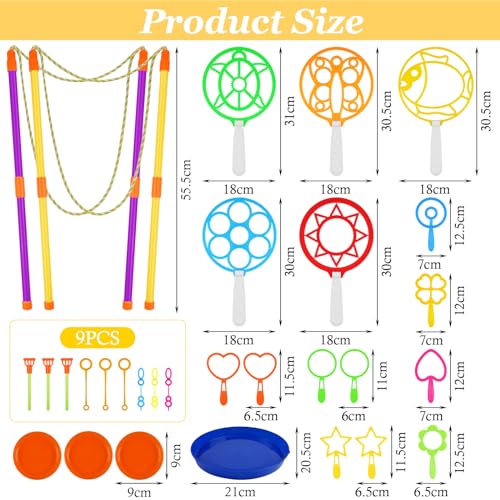OSDUE 30 Stück Seifenblasen Set für Kinder, Große Seifenblasenstäbe, Seifenblasen Blase, Zauberstab Einstellen Seifenblasen für Indoor und Outdoor Bubble Maker Spiele, für Sommer Outdoor Aktivitäten