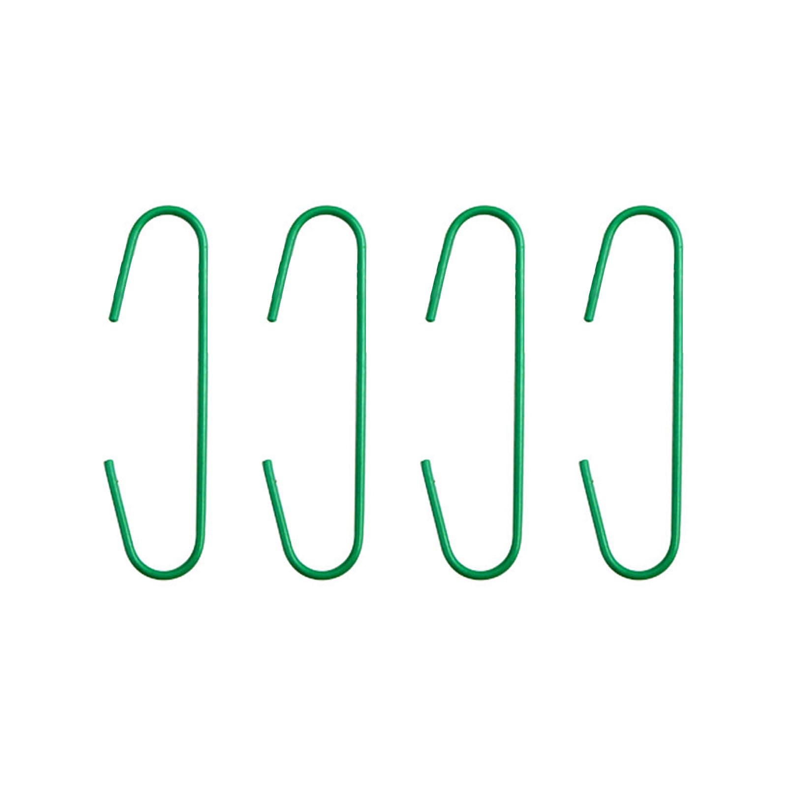 Xinsheinelry 100pcs Christmas Ornament Hooks C Shaped Hook Christmas Tree Hanging Hook Supplies for Home Party New Year