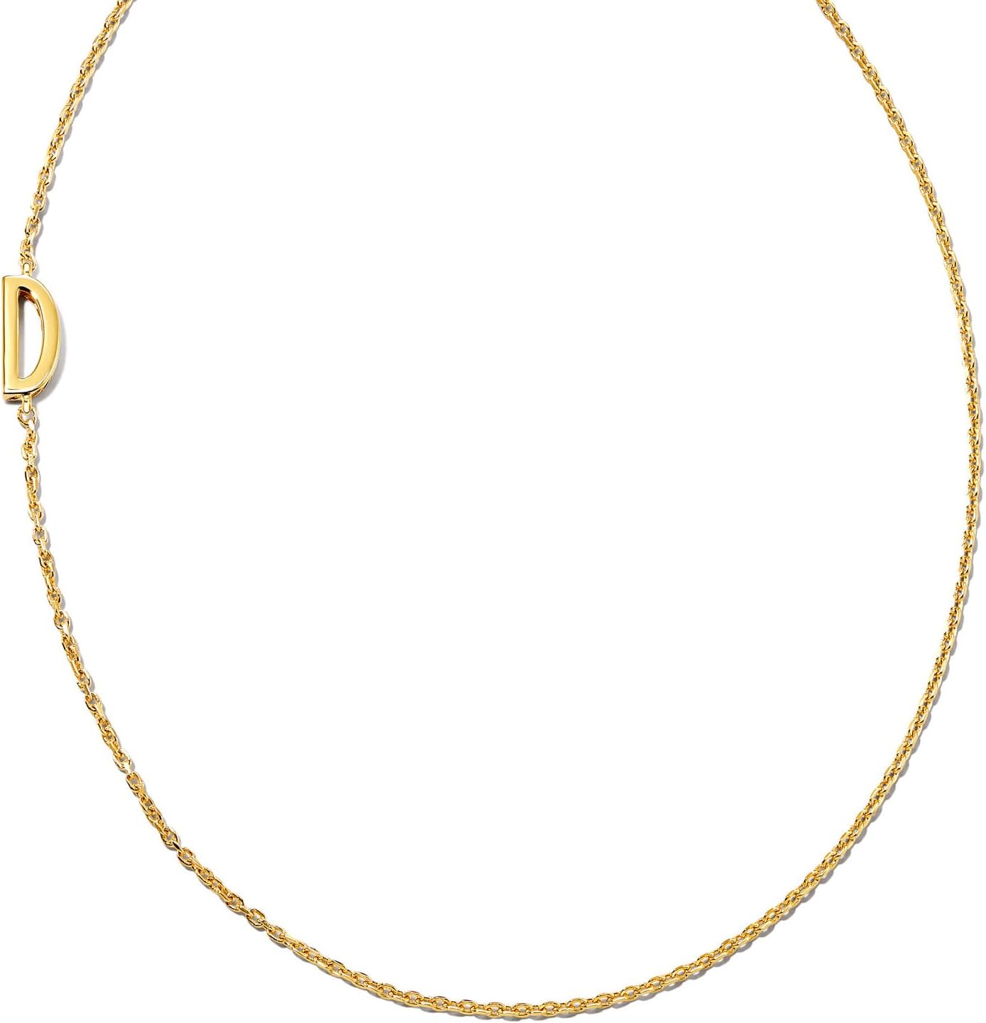 Kendra Scott Letter A-Z Inline Initial Necklace, 18k Gold Vermeil