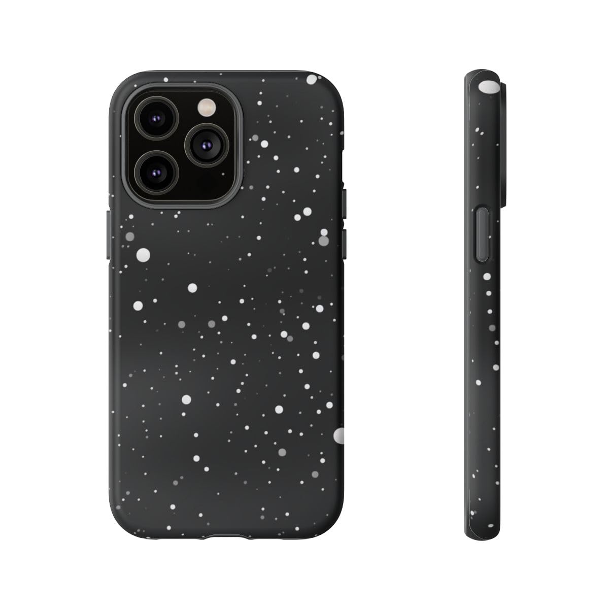Coque rigide mate iPhone 14 Pro Max texture spatiale blanche - 5