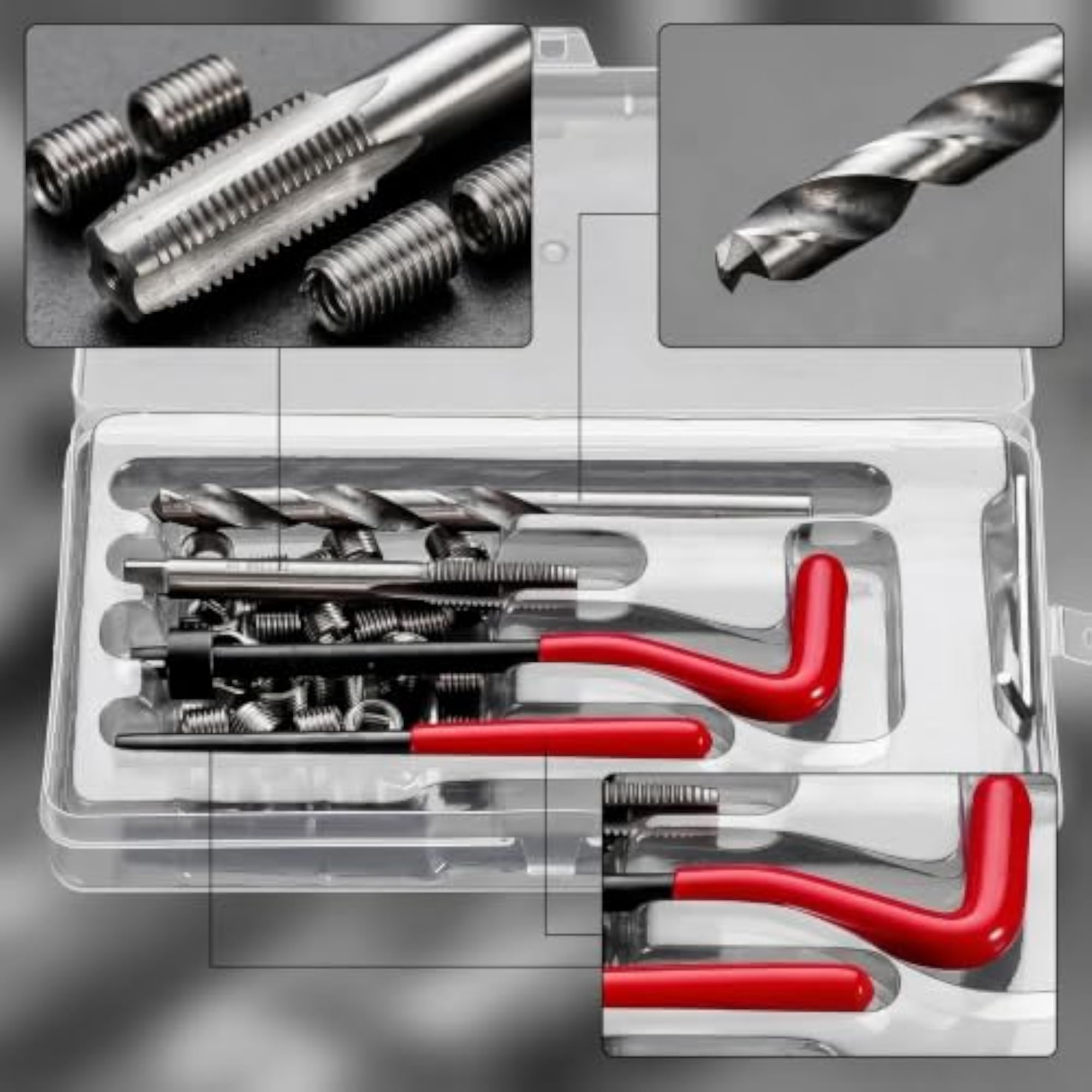 Thread Repair Tool Kit with Case, 25PC