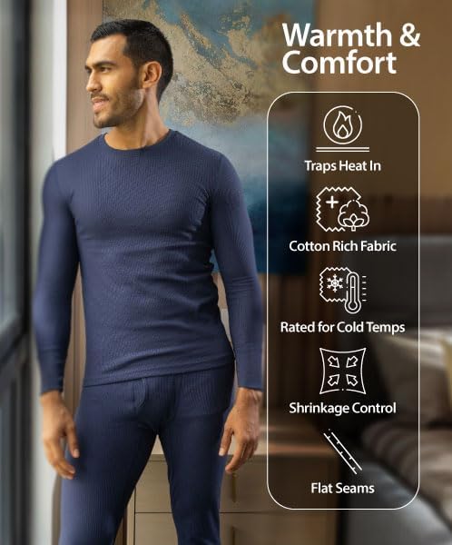 Indera Men's Traditional Waffle Thermal Long Johns Underwear - Image 4