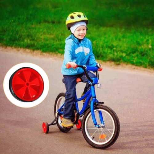 Bicycle Training Wheels for Kids, 1 Pair Children's Bike Stabilisers Cycling Support Wheels, Balance Stabilisers Training Tool Low Noise Rubber Bike Replacement (pink) - image 4