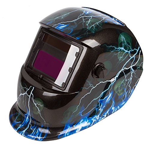 Holulo Welding Helmet Solar AUTO Darkening MIG TIG ARC Cap Mask Hood(Lighting Blue)