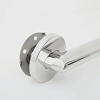 Vista 7 de Coronado Designer - Barra de agarre ovalada para ducha de baño de 24 pulgadas con esquinas en inglete, pulida