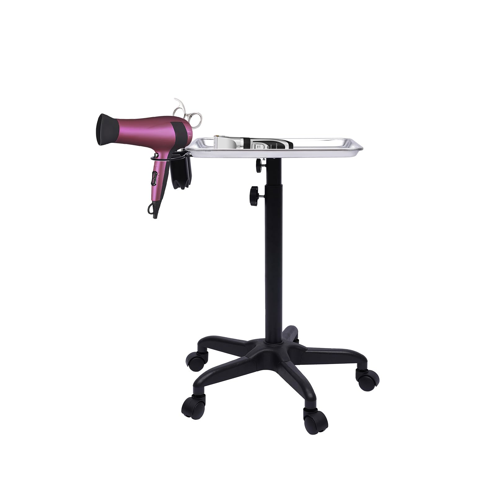 Mobiler Friseurwagen Salon Trolleys Rollwagen Warenkorb Ausstattung, Höhenverstellbares rollendes Salon Trolley Salonwagen Kosmetikwagen, Barber Trolley Professioneller Schönheitssalon Tray Cart