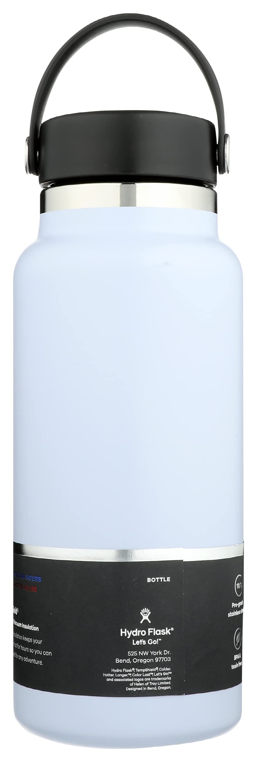 Amazon.com: Hydro Flask 32 oz. Water Bottle - Stainless Steel, Reusable,  Vacuum Insulated- Wide Mouth with Leak Proof Flex Cap : Home & Kitchen