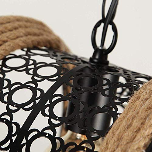Lustre rétro antique durable en fer forgé et corde de qualité
