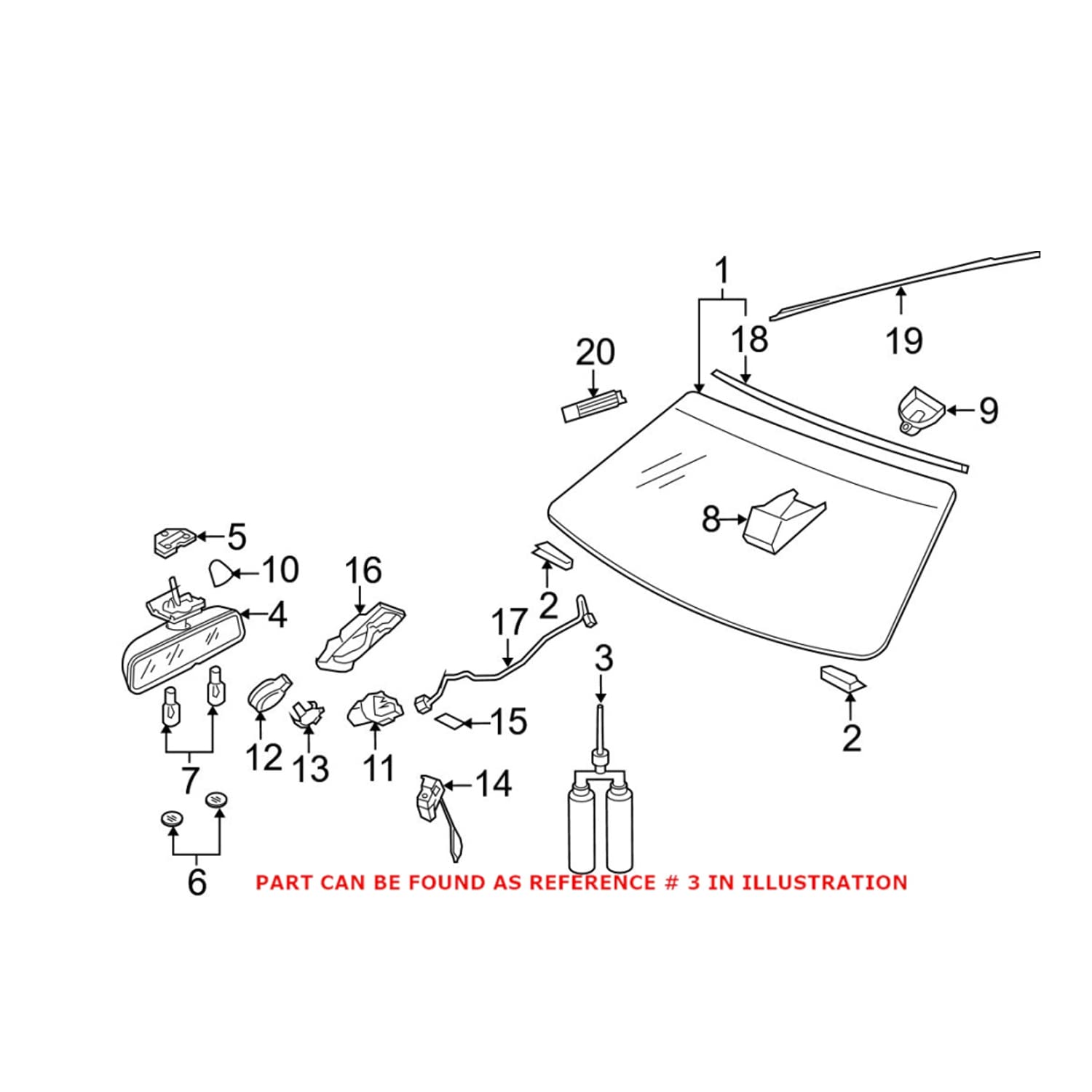 Genuine OEM Back Glass Adhesive Kit