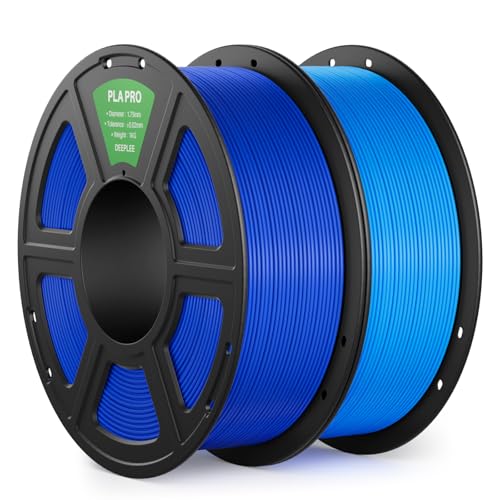 Image of PLA PRO Filament 1.75mm, Stronger Toughness 3D Printer Filament, PLA Filament Dimensional Accuracy + /- 0.02 mm, Neatly Wound, Fits Most FDM 3D Printer, Blue & Sky Blue