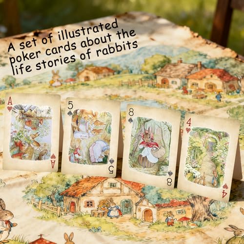 Baraja de Poker Retro Rural con 54 Naipes Ilustrados miniatura 7