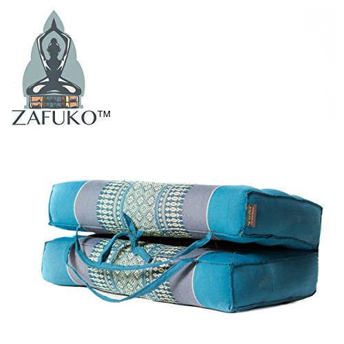 Zafuko Large Foldable Meditation and Yoga Cushion - Turquoise