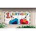 amscan Sesame Street® Elmo Turns One Horizontal Giant Sign Banner, Birthday, Red, One Size (120251)